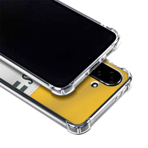 NFL Green Bay Packers White Striped Galaxy A36 5G Clear Case