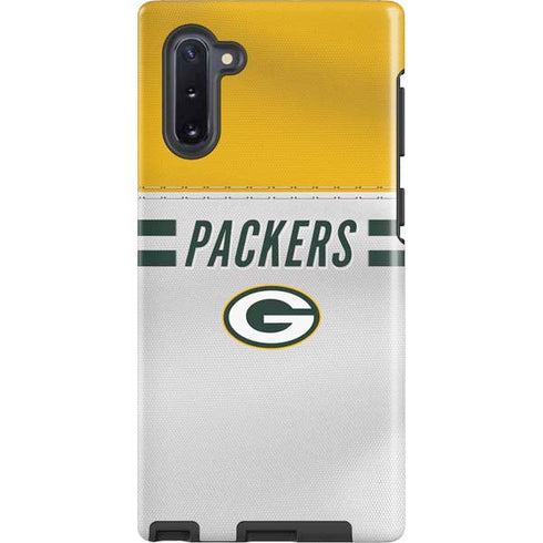 NFL Green Bay Packers White Striped Galaxy Cases