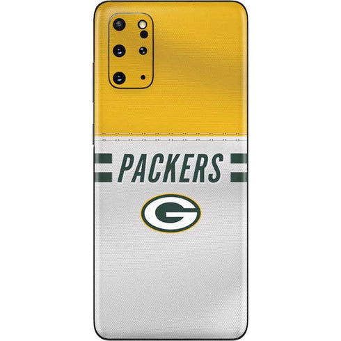 NFL Green Bay Packers White Striped Galaxy S20 Plus Skin