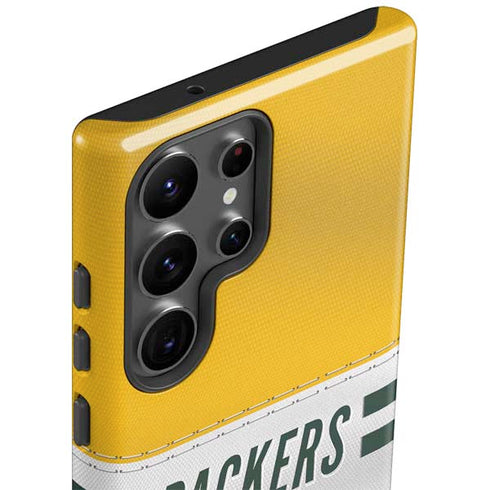 NFL Green Bay Packers White Striped Galaxy S23 Ultra Pro Case