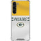 NFL Green Bay Packers White Striped Galaxy S24 FE Clear Case