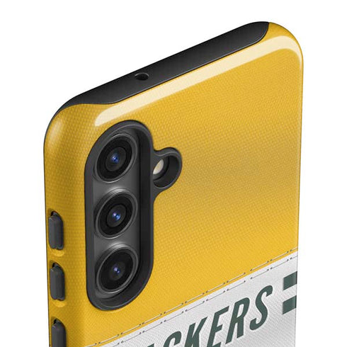 NFL Green Bay Packers White Striped Galaxy S25 Impact Case