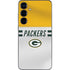 NFL Green Bay Packers White Striped Galaxy S25 Plus Skin