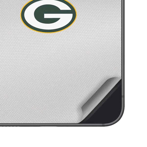 NFL Green Bay Packers White Striped Galaxy S25 Skin
