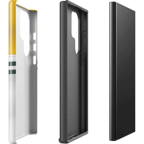 NFL Green Bay Packers White Striped Galaxy S25 Ultra Impact Case