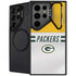 NFL Green Bay Packers White Striped Galaxy S25 Ultra Kickstand Case