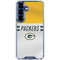 NFL Green Bay Packers White Striped Galaxy S25 Plus Clear Case
