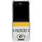 NFL Green Bay Packers White Striped Galaxy Z Flip6 Clear Case