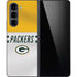 NFL Green Bay Packers White Striped Galaxy Z Fold5 5G Skin