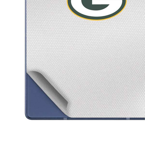 NFL Green Bay Packers White Striped Galaxy Z Fold6 Skin