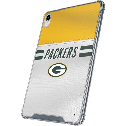 NFL Green Bay Packers White Striped iPad 11th Gen (2025) Clear Case