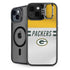 NFL Green Bay Packers White Striped iPhone 14 Kickstand Case
