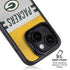 NFL Green Bay Packers White Striped iPhone 15 Plus Kickstand Case