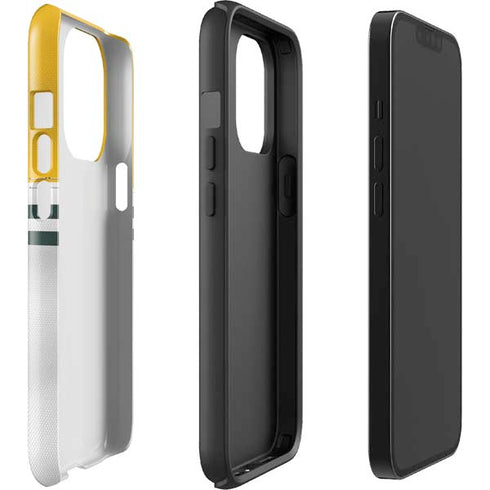 NFL Green Bay Packers White Striped iPhone 15 Pro Impact Case