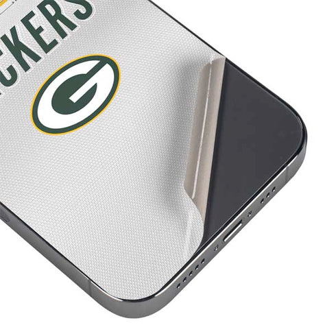 NFL Green Bay Packers White Striped iPhone 15 Pro Max Skin