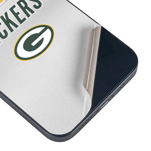 NFL Green Bay Packers White Striped iPhone 15 Skin