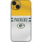NFL Green Bay Packers White Striped iPhone 15 Skin