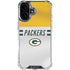 NFL Green Bay Packers White Striped iPhone 16 Clear Case