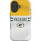 NFL Green Bay Packers White Striped iPhone 16 Impact Case
