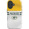 NFL Green Bay Packers White Striped iPhone 16 Magsafe Impact Case