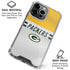 NFL Green Bay Packers White Striped iPhone 16 Pro Max Clear Case