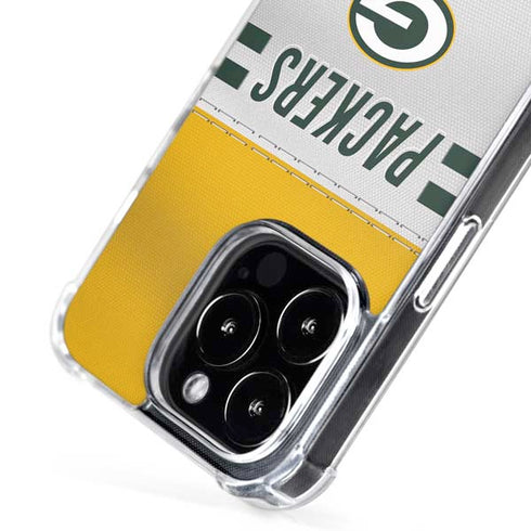 NFL Green Bay Packers White Striped iPhone 16 Pro Max MagSafe Case