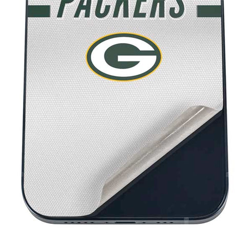NFL Green Bay Packers White Striped iPhone 16 Skin