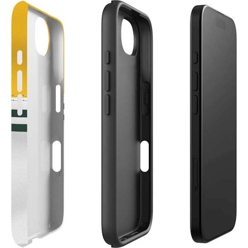 NFL Green Bay Packers White Striped iPhone 16e Impact Case