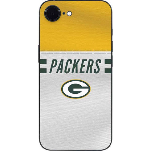 NFL Green Bay Packers White Striped iPhone 16e Skin