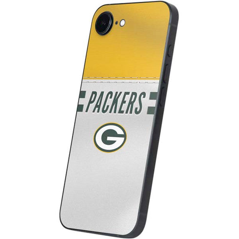 NFL Green Bay Packers White Striped iPhone 16e Skin