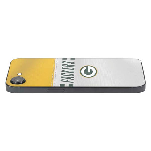 NFL Green Bay Packers White Striped iPhone 16e Skin