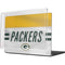 NFL Green Bay Packers White Striped MacBook Pro 14in (2021-24) Case plus Skin