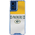 NFL Green Bay Packers White Striped Moto G 5G (2024) Clear Case