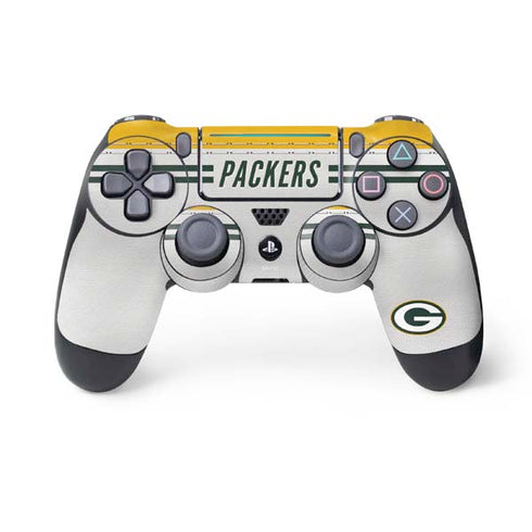 NFL Green Bay Packers White Striped PlayStation PS4 Skins