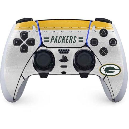 NFL Green Bay Packers White Striped PlayStation PS5 Skins
