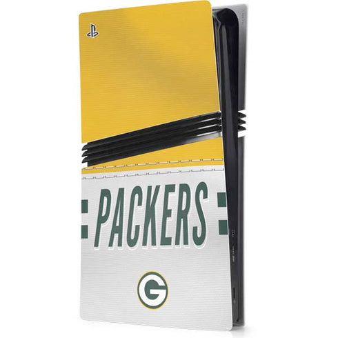 NFL Green Bay Packers White Striped PlayStation PS5 Skins