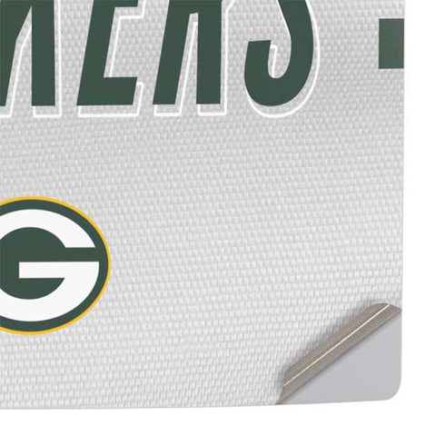 NFL Green Bay Packers White Striped PS5 Pro Console Skin