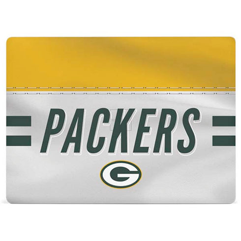 NFL Green Bay Packers White Striped Surface Laptop 3 13.5in Skin