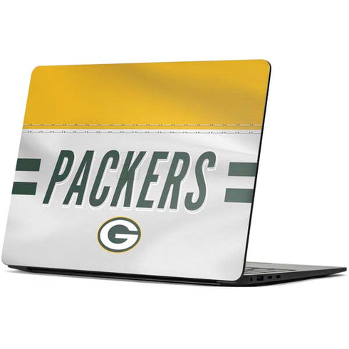 NFL Green Bay Packers White Striped Surface Laptop 7 13.8in Skin