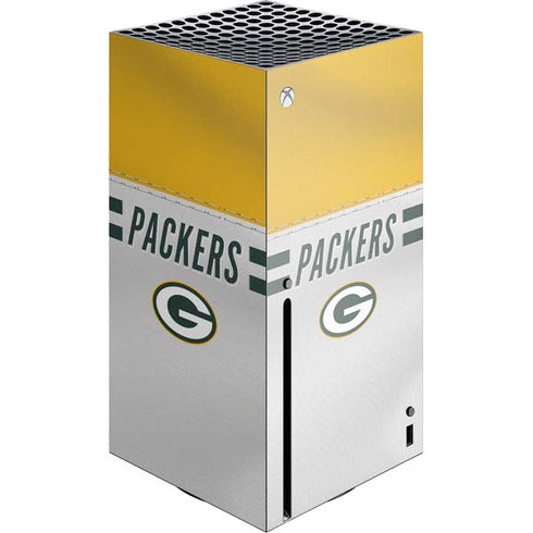 NFL Green Bay Packers White Striped Xbox Series X Skins