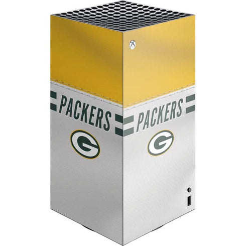 NFL Green Bay Packers White Striped Xbox Series X Skins