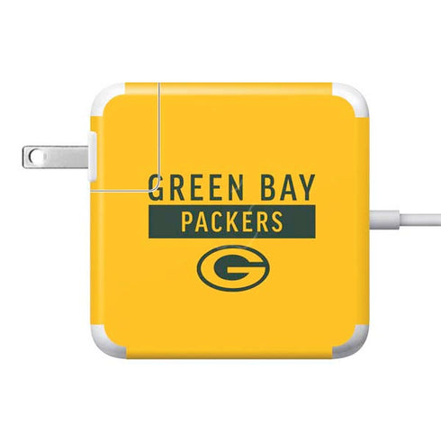 NFL Green Bay Packers Yellow Performance Series 85W Power Adapter (15 and 17 inch MacBook Pro Charger) Skin