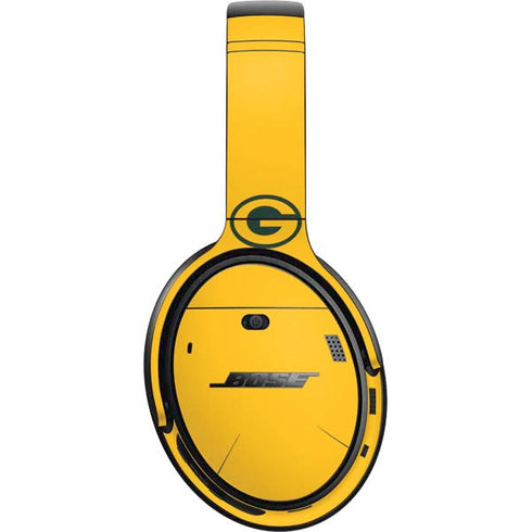 NFL Green Bay Packers Yellow Performance Series Bose QuietComfort 35 Headphones Skin
