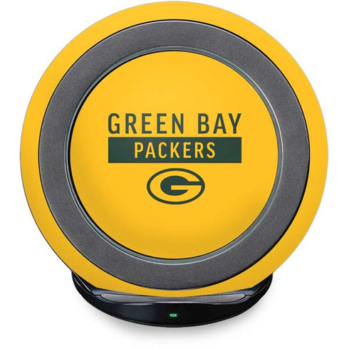NFL Green Bay Packers Yellow Performance Series Fast Charge Wireless Charging Stand Skin