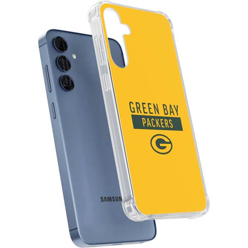NFL Green Bay Packers Yellow Performance Series Galaxy A55 5G Clear Case