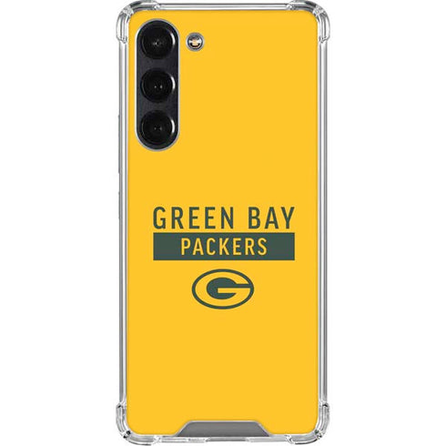 NFL Green Bay Packers Yellow Performance Series Galaxy S24 FE Clear Case