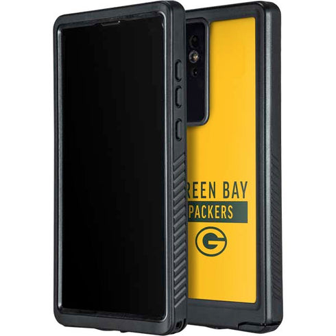 NFL Green Bay Packers Yellow Performance Series Galaxy S24 Ultra Waterproof Case