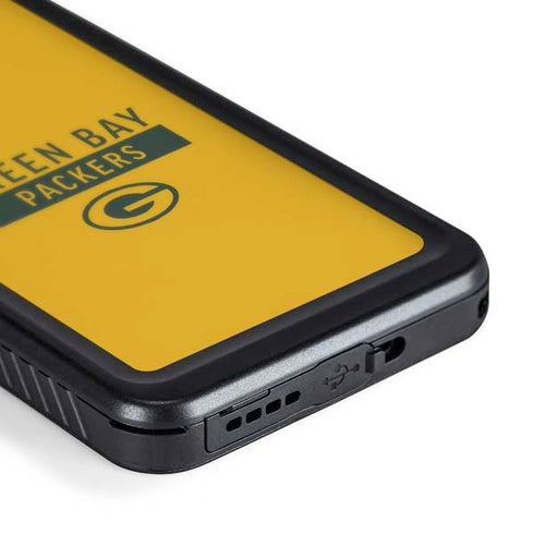 NFL Green Bay Packers Yellow Performance Series Galaxy S24 Waterproof Case