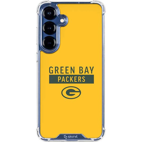 NFL Green Bay Packers Yellow Performance Series Galaxy S25 Plus Clear Case