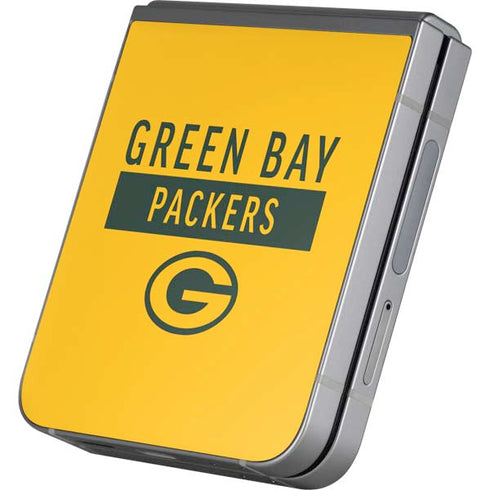 NFL Green Bay Packers Yellow Performance Series Galaxy Z Flip6 Skin